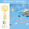 WADORN 50Pcs 5 Colors Alloy Charms FIND-WR0011-36-4