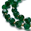 Natural Green Agate Beads Strands G-M367-21A-3