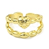 Brass Open Cuff Rings RJEW-B051-19G-2