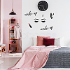 Rectangle with Word PVC Wall Stickers DIY-WH0228-191-4