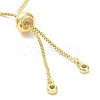 Long-Lasting Plated Brass Round Bead Slider Beacelets for Women Men BJEW-E089-01G-04-3