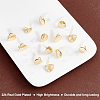 PandaHall Elite 20Pcs Brass Stud Earring Findings KK-PH0005-02-4