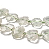 Natural Green Quartz Beads Strands G-H078-B21-01-4