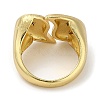 Rack Plating Brass Cuff Finger Rings for Women RJEW-C114-13B-G-3