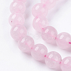 Natural Rose Quartz Bead Strands X-G-R193-13-8mm-3