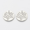 Tibetan Style Alloy Quote Pendants for Teachers' Day TIBE-Q085-05AS-FF-1