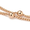 Brass Curb Chains Double Layer Necklaces NJEW-JN03122-2