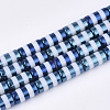 Electroplate Glass Beads Strands EGLA-S177-04-2