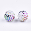 Electroplate Glass Beads EGLA-S178-07E-2