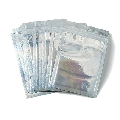 Rectangle Zip Lock Plastic Glitter Holographic Bags OPP-YW0001-03B-1