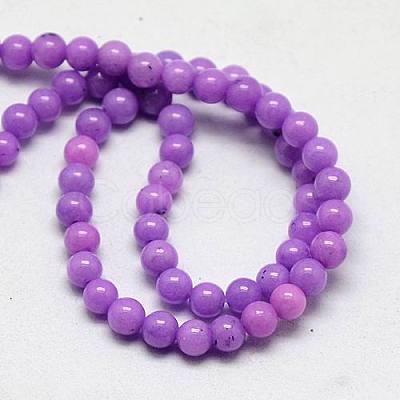 Natural Mashan Jade Round Beads Strands G-D263-6mm-XS24-1