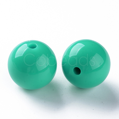 Opaque Acrylic Beads MACR-S370-C20mm-28-1