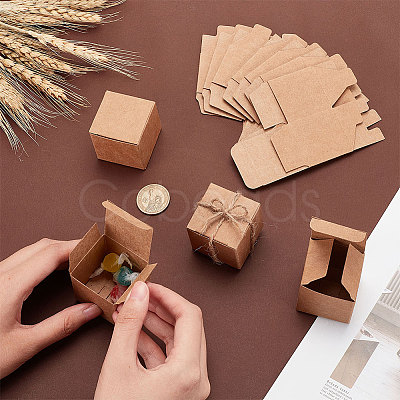 Square Folding Kraft Paper Jewelry Boxes CON-WH0089-47B-1