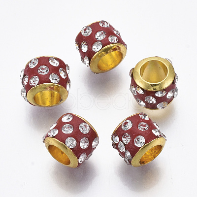 Brass European Beads CPDL-R002-02G-06-1