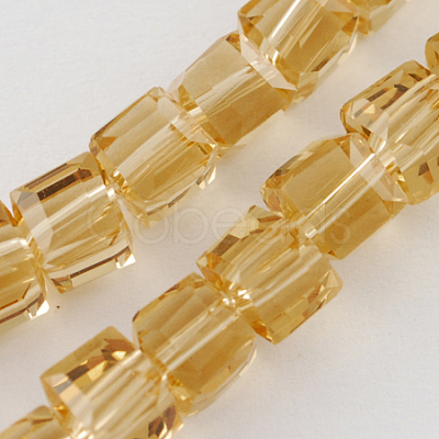 Glass Bead Strands X-GLAA-R041-8x8mm-16-1