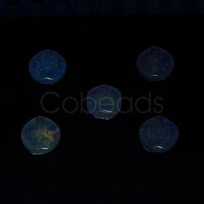 UV Plating Luminous Transparent Acrylic Beads OACR-P010-05E-1