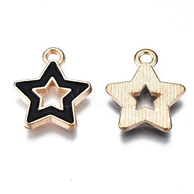 Alloy Enamel Pendants X-ENAM-S121-027A-1