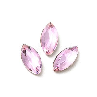 Glass Rhinestone Cabochons RGLA-P037-09A-D223-1