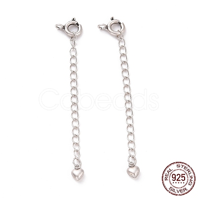 925 Sterling Silver Chain Extenders STER-D036-27AS-1