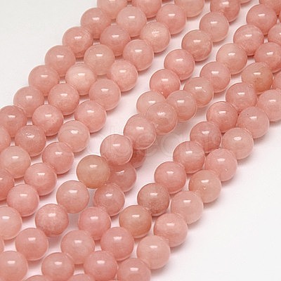 Natural Yellow Jade Beads Strands X-G-G598-6mm-YXS-02-1