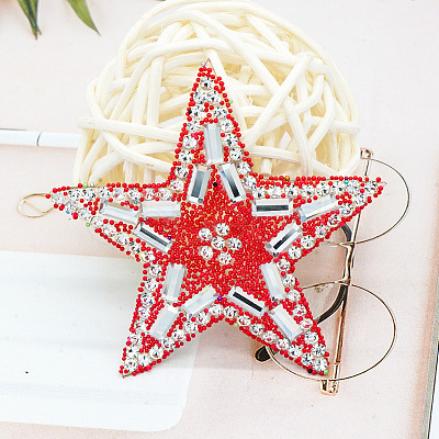 Star Glitter Hotfix Rhinestone DIY-WH0260-63B-1