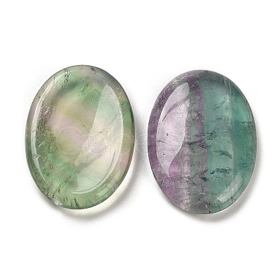 Natural Fluorite Oval Worry Stone G-R487-01E-1