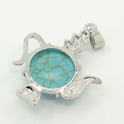 Synthetic Turquoise Pendants G-J056-04-1