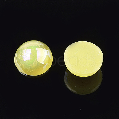 ABS Plastic Imitation Pearl Cabochons OACR-S025-6mm-05-1