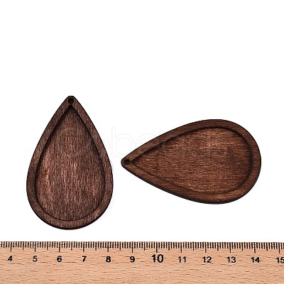 Natural Poplar Wood Big Pendants WOOD-N016-38-1