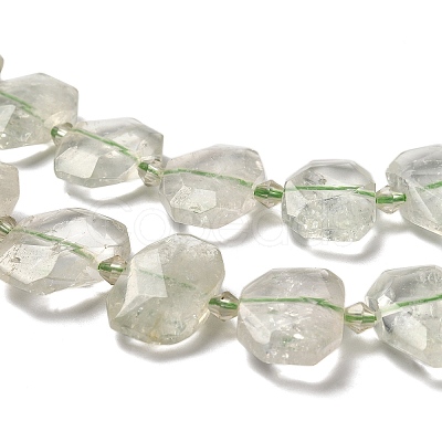 Natural Green Quartz Beads Strands G-H078-B21-01-1