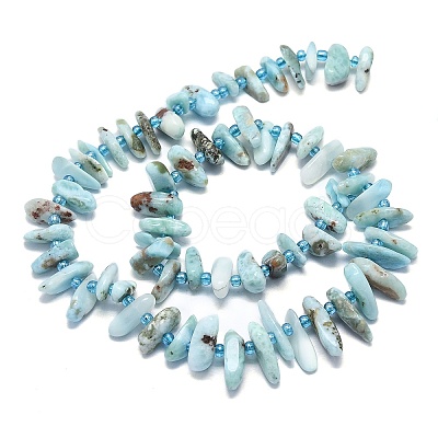 Natural Larimar Beads Strands G-G106-J04-01-1