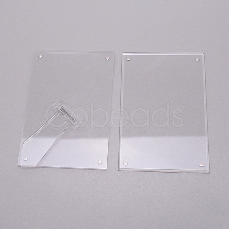 Acrylic Photo Frame Stand DJEW-WH0011-64A-1