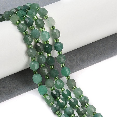 Natural Green Aventurine Beads Strands G-O201B-104E-1