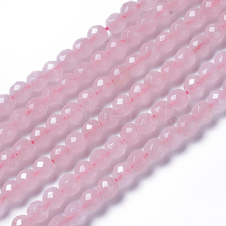 Natural Rose Quartz Beads Strands G-F596-20-4mm-1