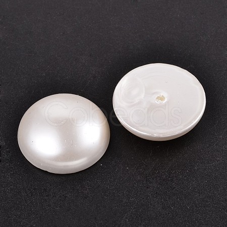 Half Round/Dome Half Drilled Shell Pearl Beads BSHE-N003-16mm-HC301-1