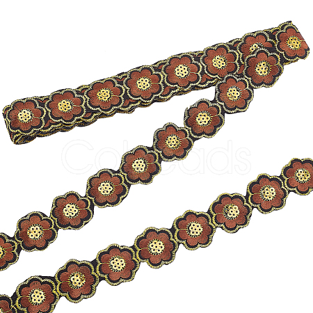 Polyester Lace Trim OCOR-WH0068-52B-1