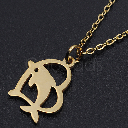 201 Stainless Steel Pendant Necklaces NJEW-S105-JN556-40-2-1