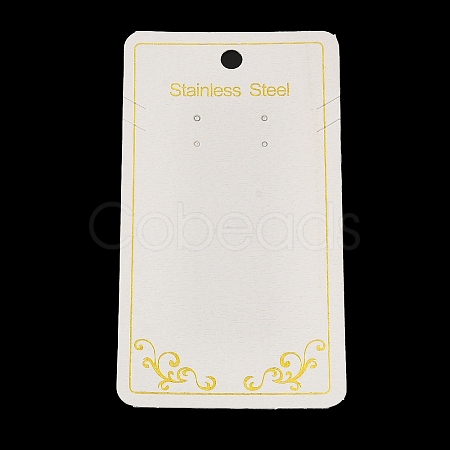 Gold Stamping Paper Jewelry Display Cards CDIS-M005-08-1