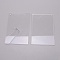 Acrylic Photo Frame Stand, with Magnetic, Rectangle, Clear, 152x102x12mm