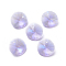 Glass Rhinestone Charms, Faceted, Cone, Violet, 10x5mm, Hole: 0.8mm