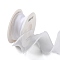 5 Yards ABS Pearl Edged Mesh Ribbon for Bowknot Making, Gift Wrapping, White, 1-5/8 inch(40mm)