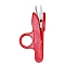 Stainless Steel Scissors, Embroidery Scissors, Sewing Scissors, with Plastic Handle, Red, 120x53mm