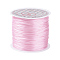 Flat Elastic Crystal String, Elastic Beading Thread, for Stretch Bracelet Making, Pink, 0.8mm, about 65.61 yards(60m)/roll