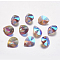 Faceted Glass Rhinestone Pendants, Imitation Austrian Crystal, teardrop, Violet, 12x10x5.5mm, Hole: 1.4mm