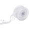 HOBBIESAY 1 Roll Polyester Flower Lace Trims, with Imitation Pearl Beads Trimming, for Clothing Decoration, White, 3/4 inch(20mm), about 5.47 yards(5m)/roll