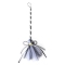 Halloween Witch Broom Ornament, with Grenadine, for Halloween Broomstick Witches Broom, Gray, 550x200mm