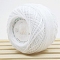 45g Cotton Size 8 Crochet Threads, Embroidery Floss, Yarn for Lace Hand Knitting, White, 1mm