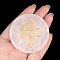 Flat Round Crystal Quartz  Energy Crafts Ornaments, Angel & Fairy, 55mm