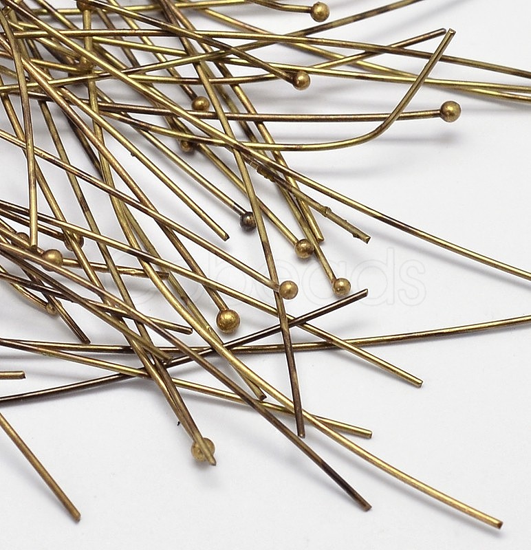 Brass Ball Head Pins Cobeads.com