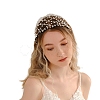 Imitation Pearl Hair Net Crown Headband PW-WGE79BF-01-4